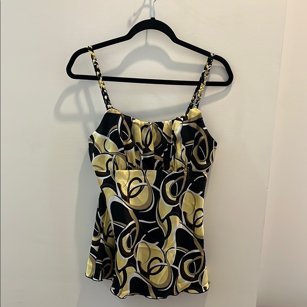 Stylish y2k Black and Yellow Top